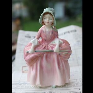 Royal Doulton “Bo Beep” Doll Pink Dress Figurine Bone China